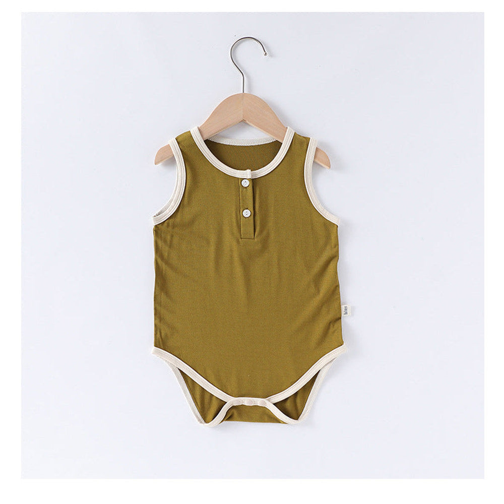 MyKids-USA® Baby Unisex Thin Design Sleeveless bodysuit