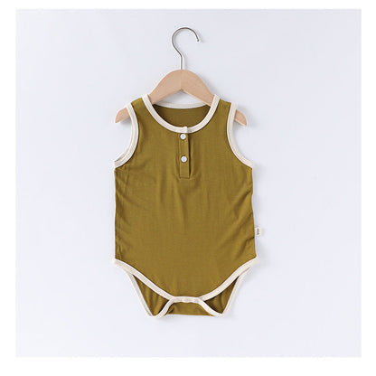 MyKids-USA® Baby Unisex Thin Design Sleeveless bodysuit