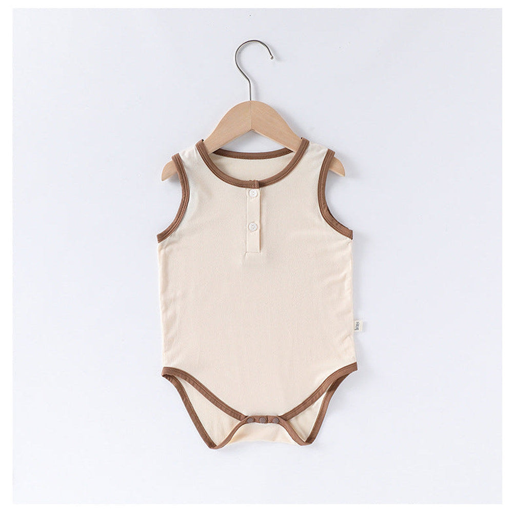 MyKids-USA® Baby Unisex Thin Design Sleeveless bodysuit