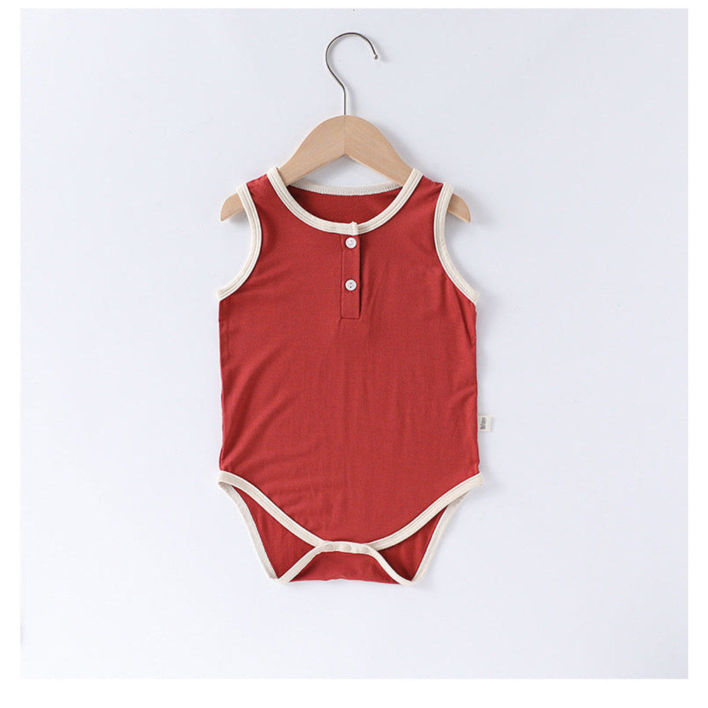 MyKids-USA® Baby Unisex Thin Design Sleeveless bodysuit