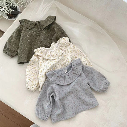 MyKids-USA® Baby Girls Long Sleeves Cute Floral Pattern Top