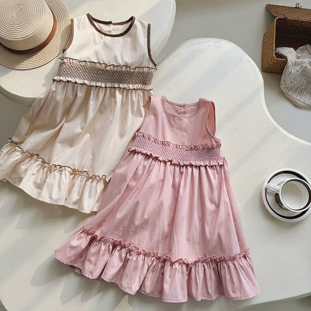 MyKids-USA® Baby Kids Girls Cute Sleeveless Sweet Dress
