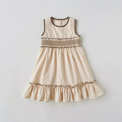 MyKids-USA® Baby Kids Girls Cute Sleeveless Sweet Dress