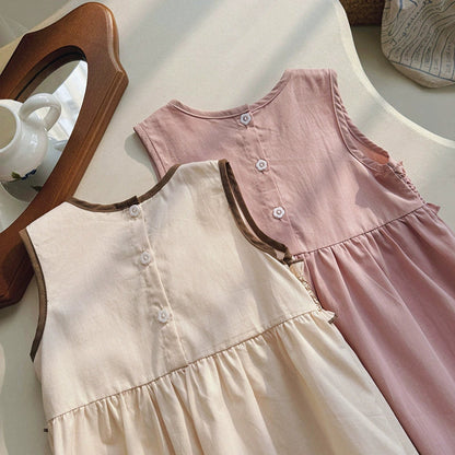 MyKids-USA® Baby Kids Girls Cute Sleeveless Sweet Dress