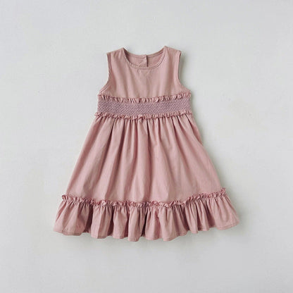 MyKids-USA® Baby Kids Girls Cute Sleeveless Sweet Dress