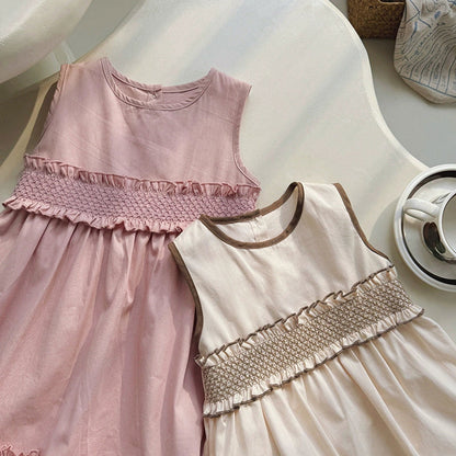 MyKids-USA® Baby Kids Girls Cute Sleeveless Sweet Dress
