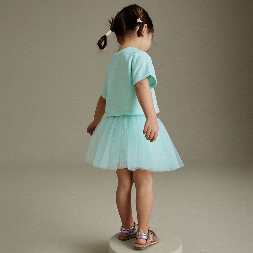 MyKids-USA® Baby Kids Princess Cartoon Pattern T-shirt and Tulle Skirt Clothing Set for Girls