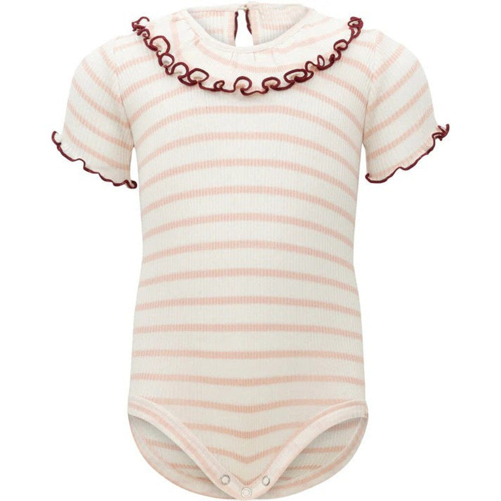 MyKids-USA® Baby Girls Short Sleeves Striped Design bodysuit Bodysuits
