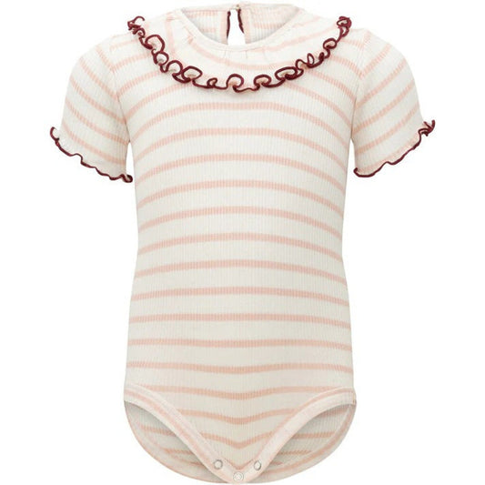 MyKids-USA® Baby Girls Short Sleeves Striped Design bodysuit Bodysuits
