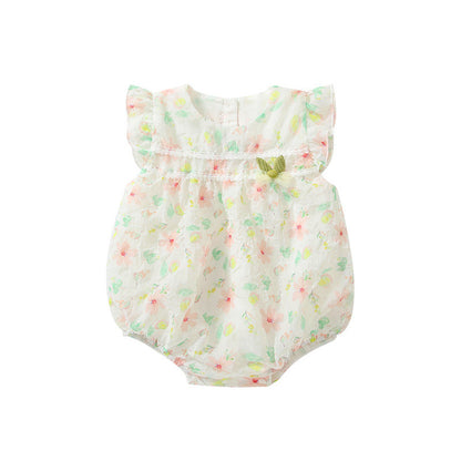 MyKids-USA® Baby Girls Cute Floral Pattern Sleeveless bodysuit