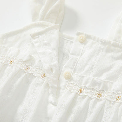 MyKids-USA® Baby Girls Cute Thin Beige Sleeveless bodysuit