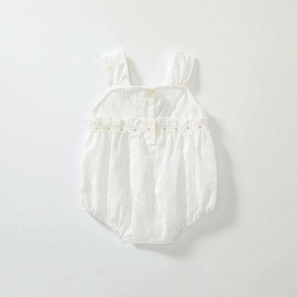 MyKids-USA® Baby Girls Cute Thin Beige Sleeveless bodysuit