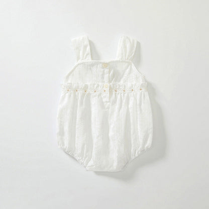 MyKids-USA® Baby Girls Cute Thin Beige Sleeveless bodysuit