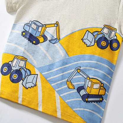 MyKids-USA® Baby Kids Cartoon Pattern T-shirt and Shorts Clothing Set for Boys