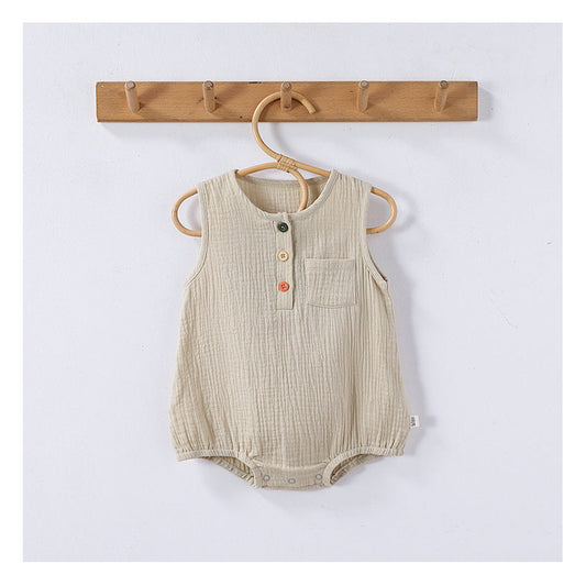 MyKids-USA® Baby Unisex Sleeveless Plain bodysuit Bodysuits
