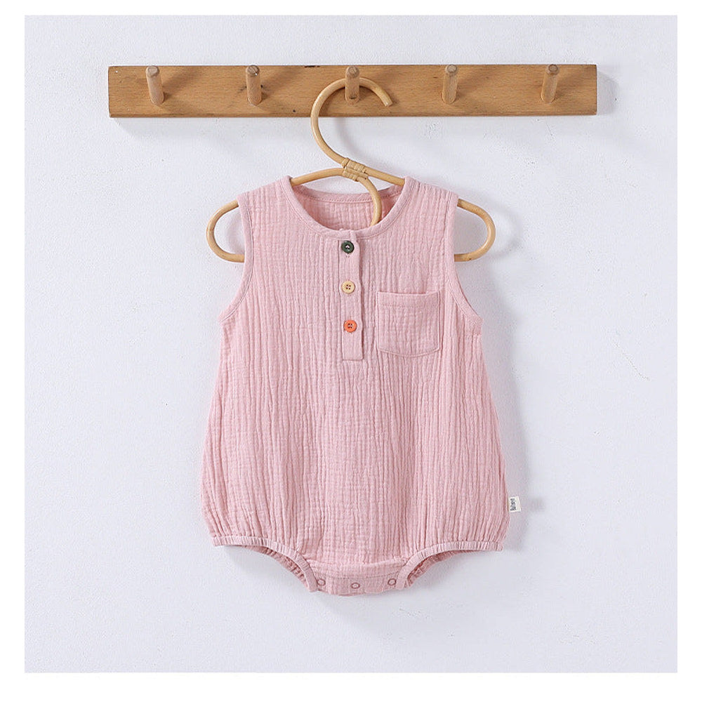 MyKids-USA® Baby Unisex Sleeveless Plain bodysuit Bodysuits