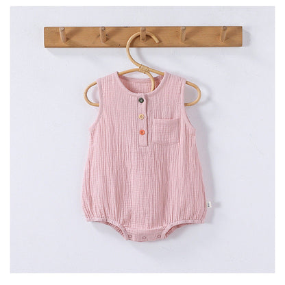 MyKids-USA® Baby Unisex Sleeveless Plain bodysuit Bodysuits