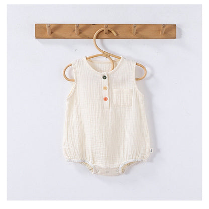 MyKids-USA® Baby Unisex Sleeveless Plain bodysuit Bodysuits