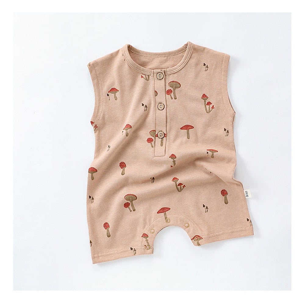 MyKids-USA® Baby Unisex Sleeveless Fruits Pattern Rompers Bodysuits
