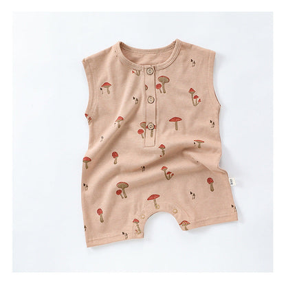 MyKids-USA® Baby Unisex Sleeveless Fruits Pattern Rompers Bodysuits