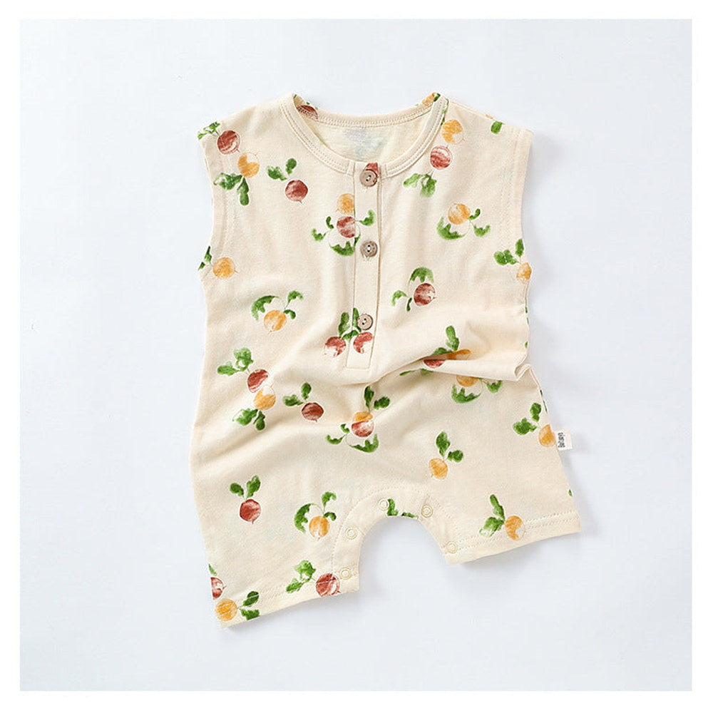 MyKids-USA® Baby Unisex Sleeveless Fruits Pattern Rompers Bodysuits