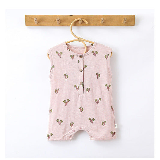 MyKids-USA® Baby Unisex Sleeveless Fruits Pattern Rompers Bodysuits