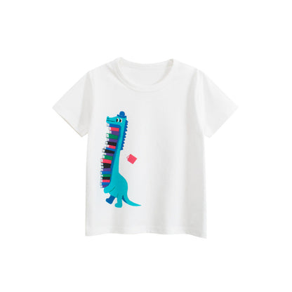 MyKids-USA® Boys’ Cartoon Animals Pattern T-shirt in European and American Style
