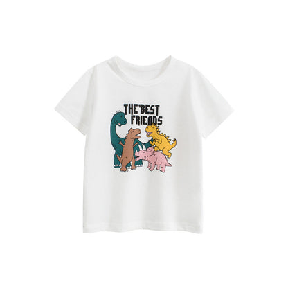 MyKids-USA® Boys’ Cartoon Animals Pattern T-shirt in European and American Style