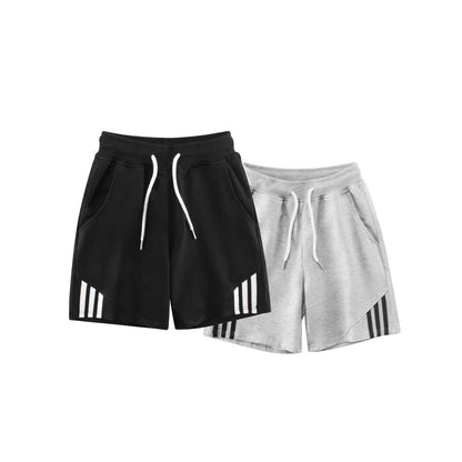 MyKids-USA® Boys Cotton Casual Style Striped Shorts