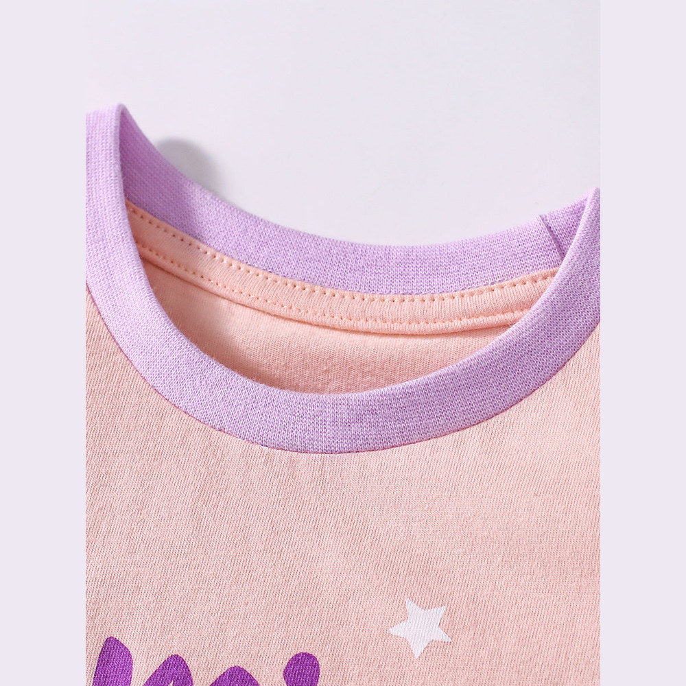 MyKids-USA® Baby Kids Cartoon Pattern T-shirt and Shorts Clothing Set for Girls