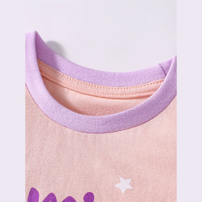 MyKids-USA® Baby Kids Cartoon Pattern T-shirt and Shorts Clothing Set for Girls