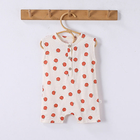 MyKids-USA® Baby Unisex Sleeveless Fruits Pattern Rompers Bodysuits