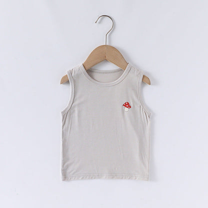 MyKids-USA® Baby Unisex Sleeveless Cartoon Logo Top Vest and Shorts Clothing Sets