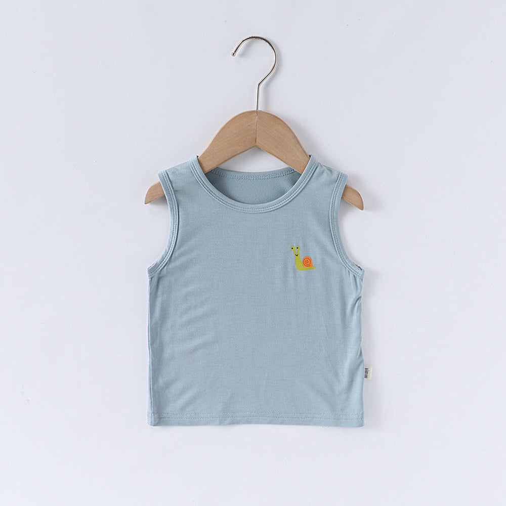 MyKids-USA® Baby Unisex Sleeveless Cartoon Logo Top Vest and Shorts Clothing Sets