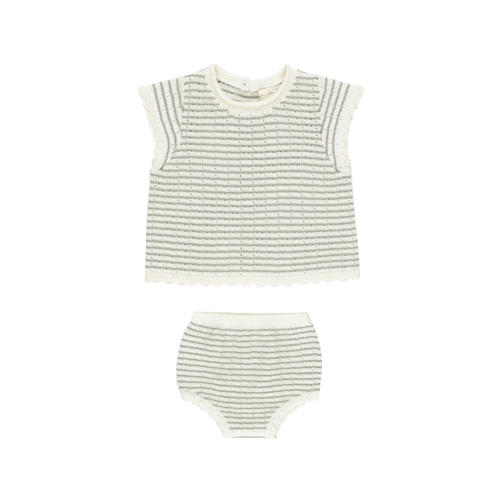 MyKids-USA® Baby Unisex Sleeveless Knitted Top Vest and Bloomers Clothing Sets