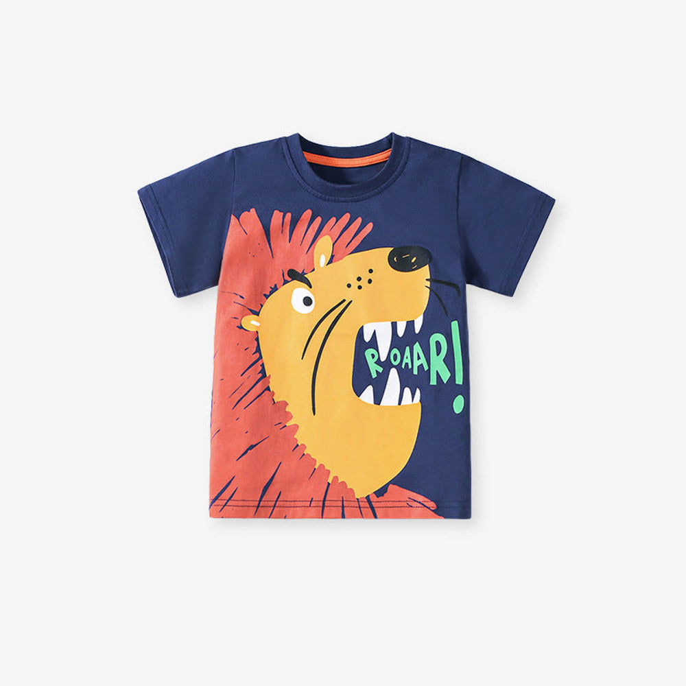 MyKids-USA® Baby Kids Cartoon Pattern T-shirt and Shorts Clothing Set for Boys