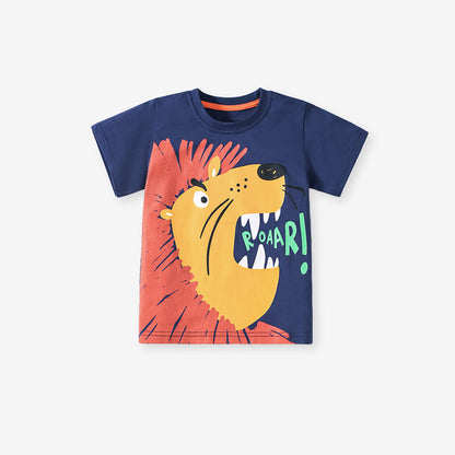 MyKids-USA® Baby Kids Cartoon Pattern T-shirt and Shorts Clothing Set for Boys