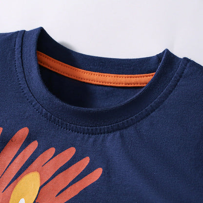 MyKids-USA® Baby Kids Cartoon Pattern T-shirt and Shorts Clothing Set for Boys