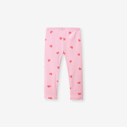 MyKids-USA® Girls Heart and Letter Pattern Long Sleeves Crew Neck Top Sweatshirt and Pants Clothing Set