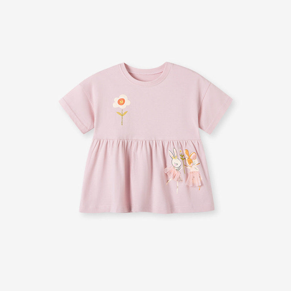 MyKids-USA® Baby Kids Flowers Pattern Dress and Pants Clothing Set for Girls