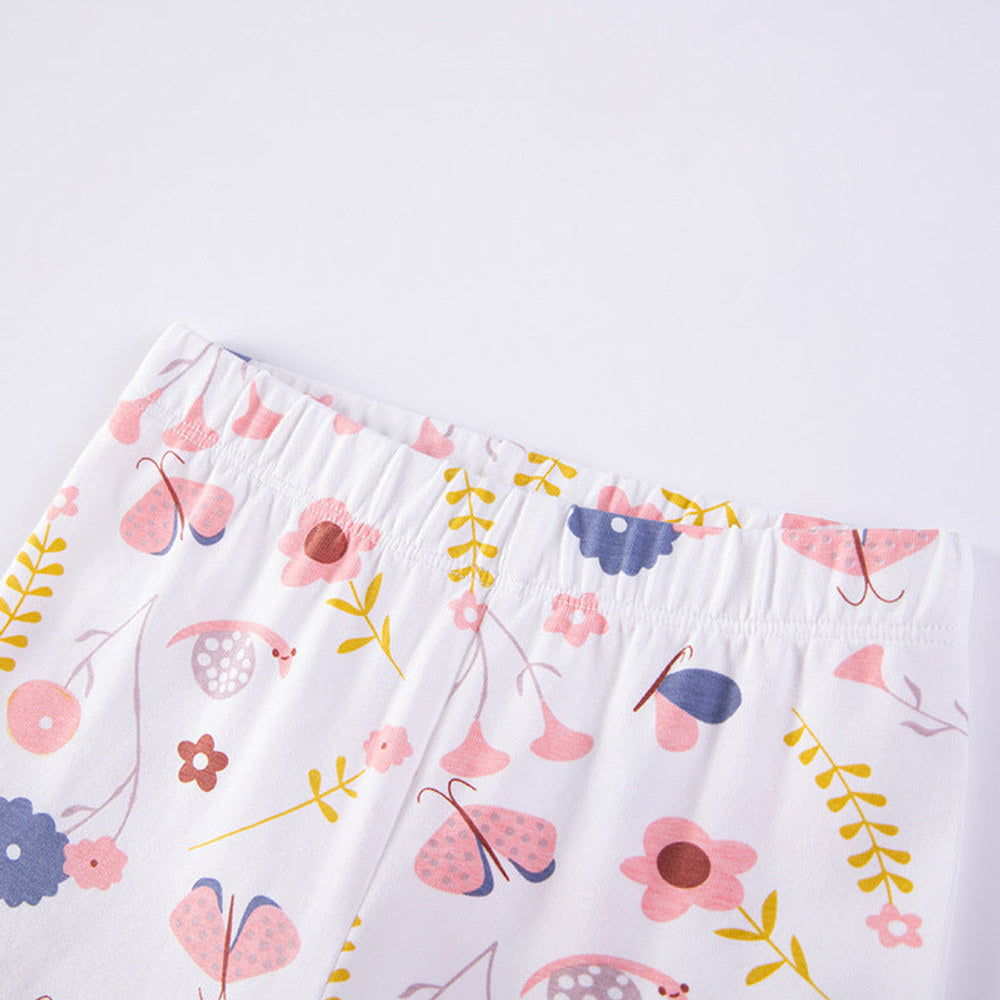 MyKids-USA® Baby Kids Flowers Pattern Dress and Pants Clothing Set for Girls
