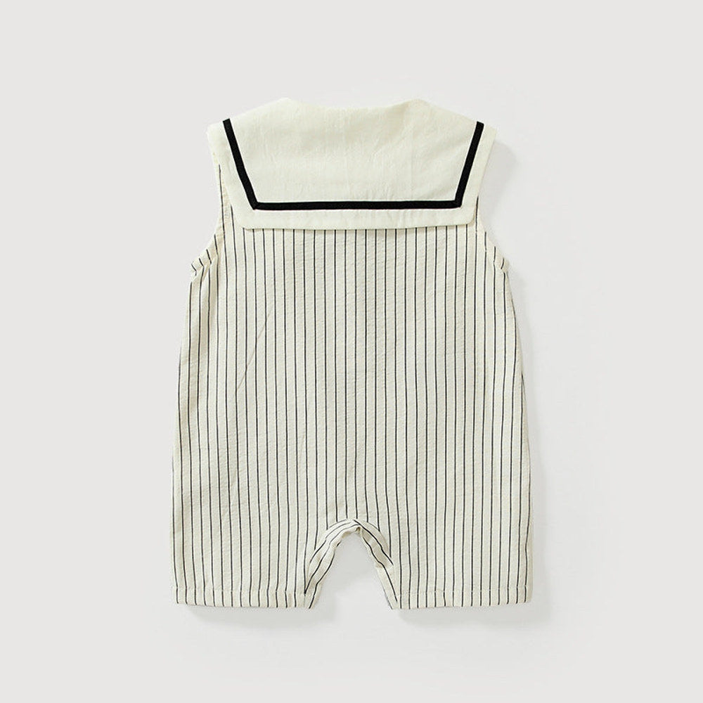 MyKids-USA® Baby Unisex Sleeveless Cute Striped Pattern Rompers