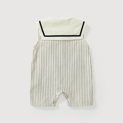 MyKids-USA® Baby Unisex Sleeveless Cute Striped Pattern Rompers