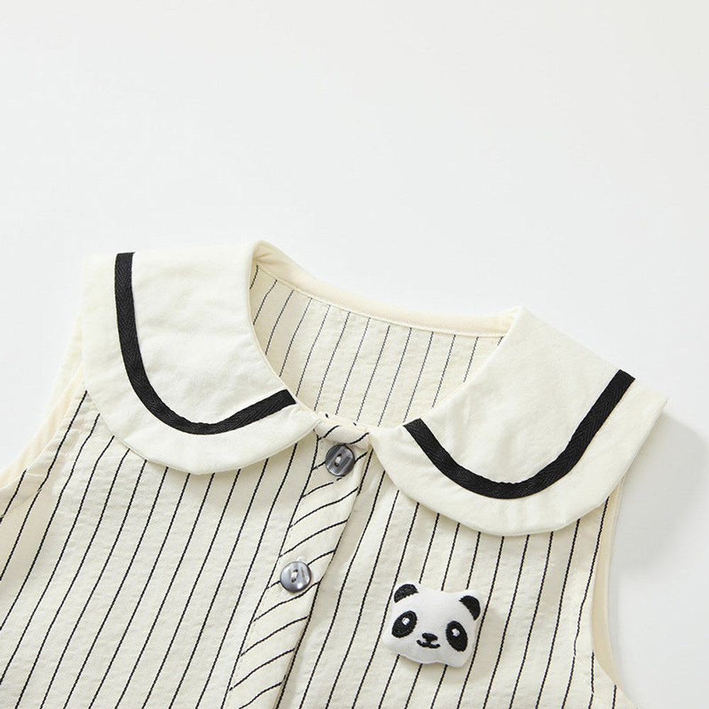 MyKids-USA® Baby Unisex Sleeveless Cute Striped Pattern Rompers