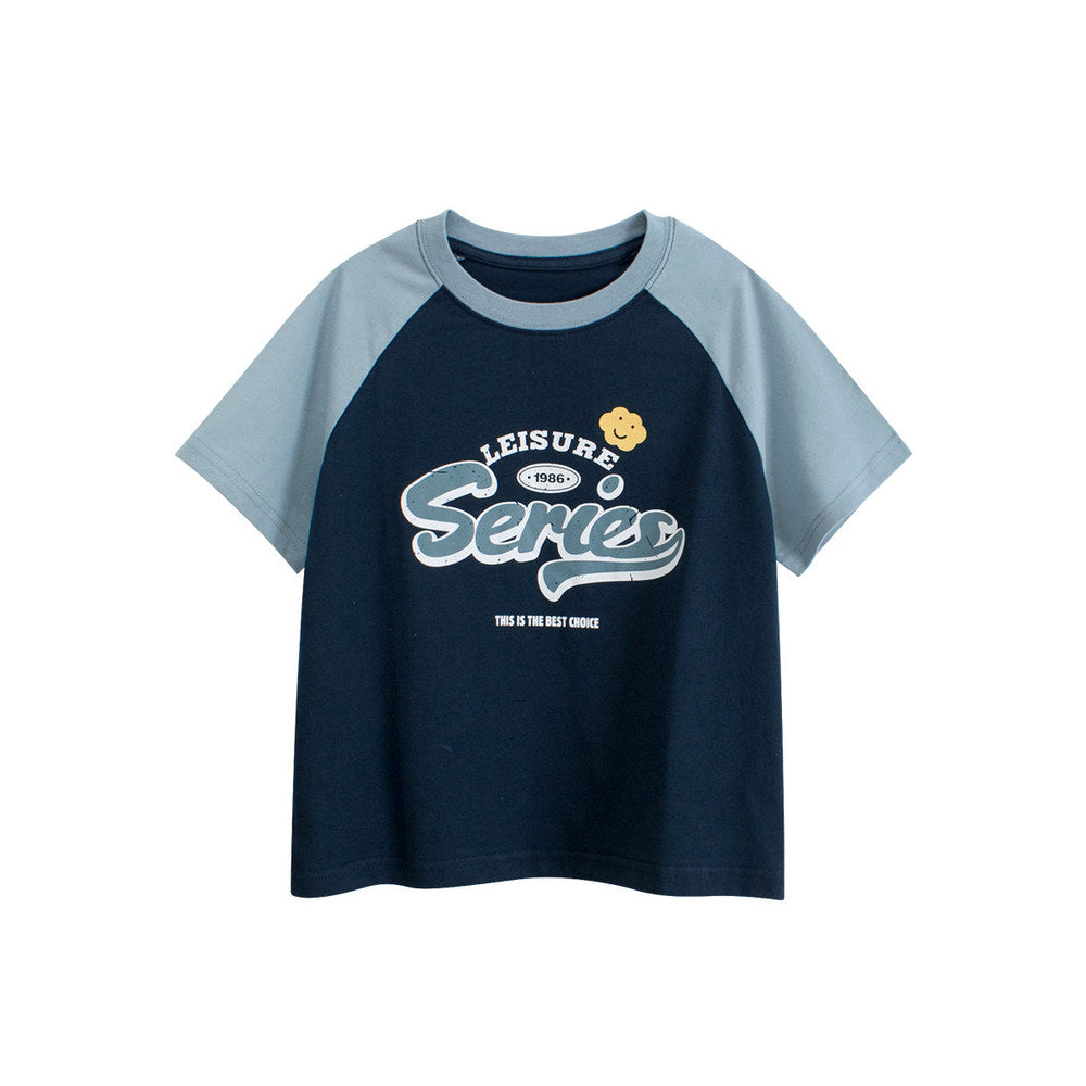 MyKids-USA® Kids’ Letters Pattern T-shirt in European and American Style