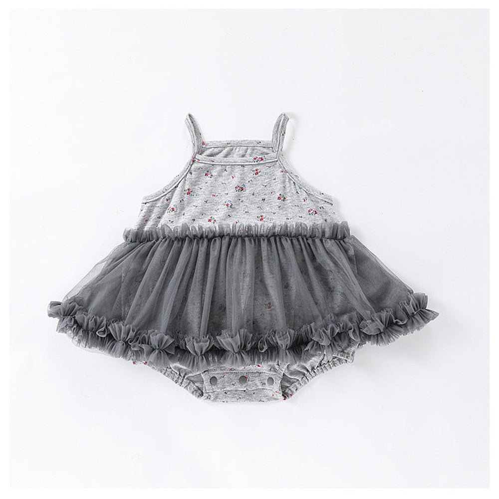 MyKids-USA® Baby Girls Cute Floral Sleeveless Dress Design bodysuit
