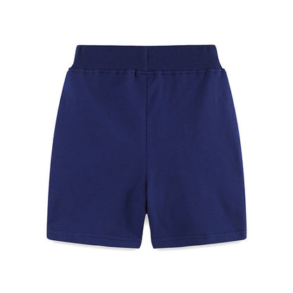 MyKids-USA® Kids Boys Cotton Casual Style Cartoon Embroidered Shorts