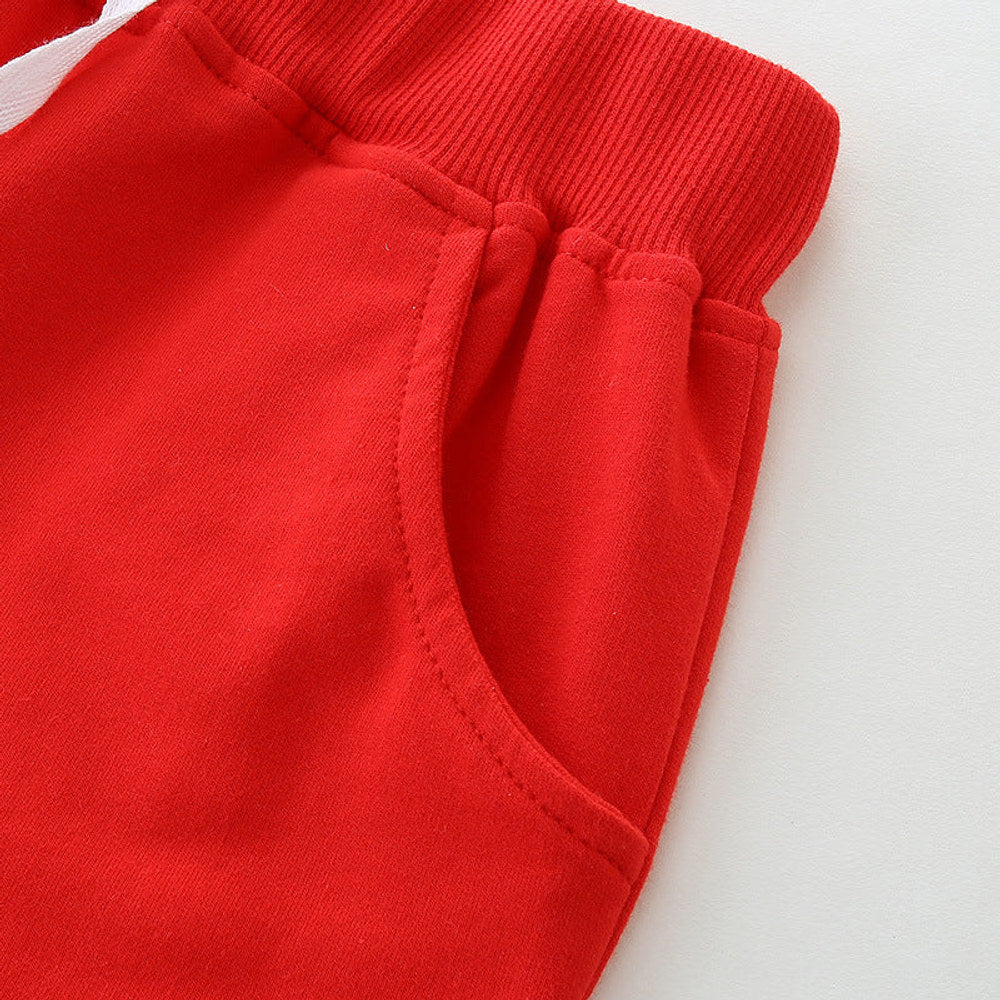 MyKids-USA® Kids Boys Cotton Casual Style Solid Color Shorts