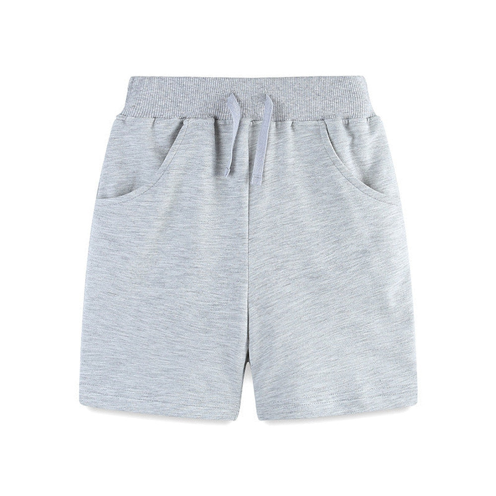 MyKids-USA® Kids Boys Cotton Casual Style Solid Color Shorts