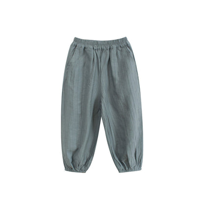 MyKids-USA® Children’s Comfortable Simple Casual Plain Pants – Thin Trousers